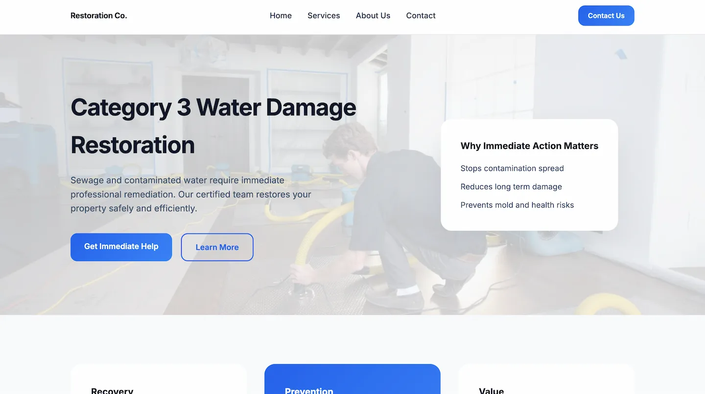 Website example one
