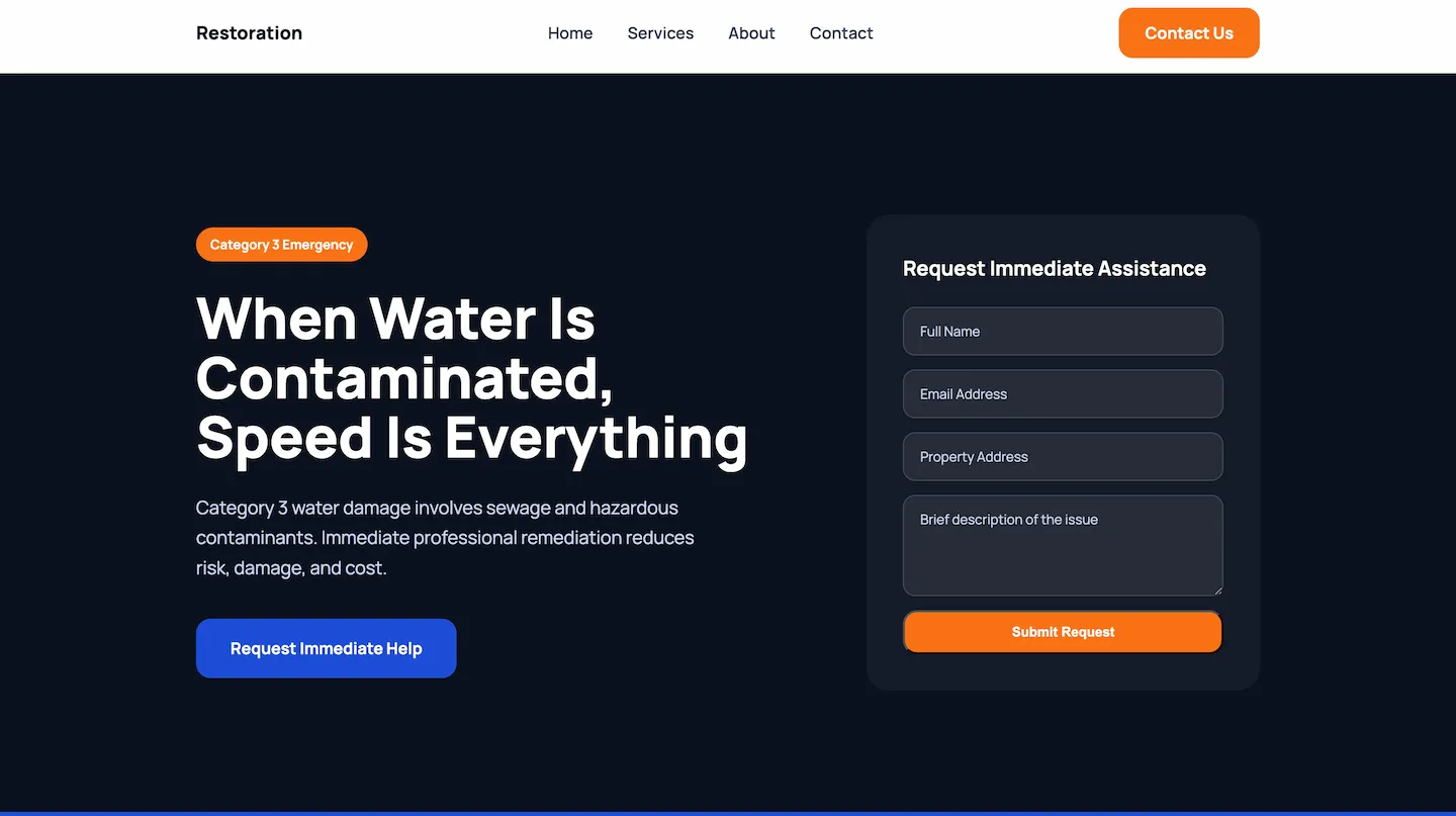 Website example two